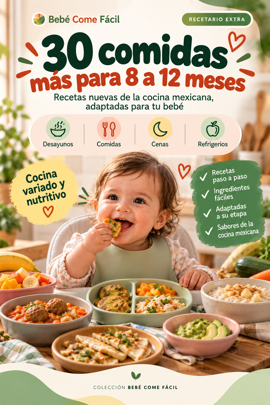 30 comidas más para 8 a 12 meses