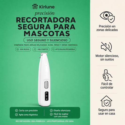 Kirlune PawPro recortadora segura para mascotas